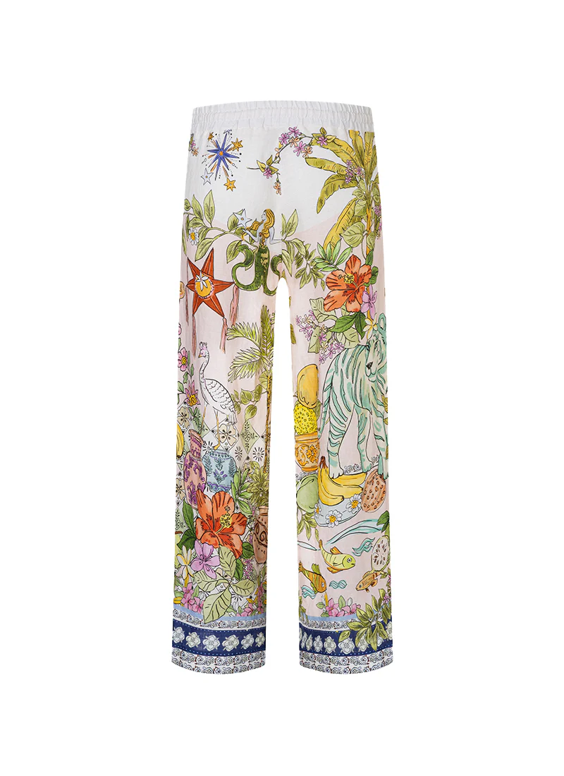 Candice Plain Linen Pants - Image 6