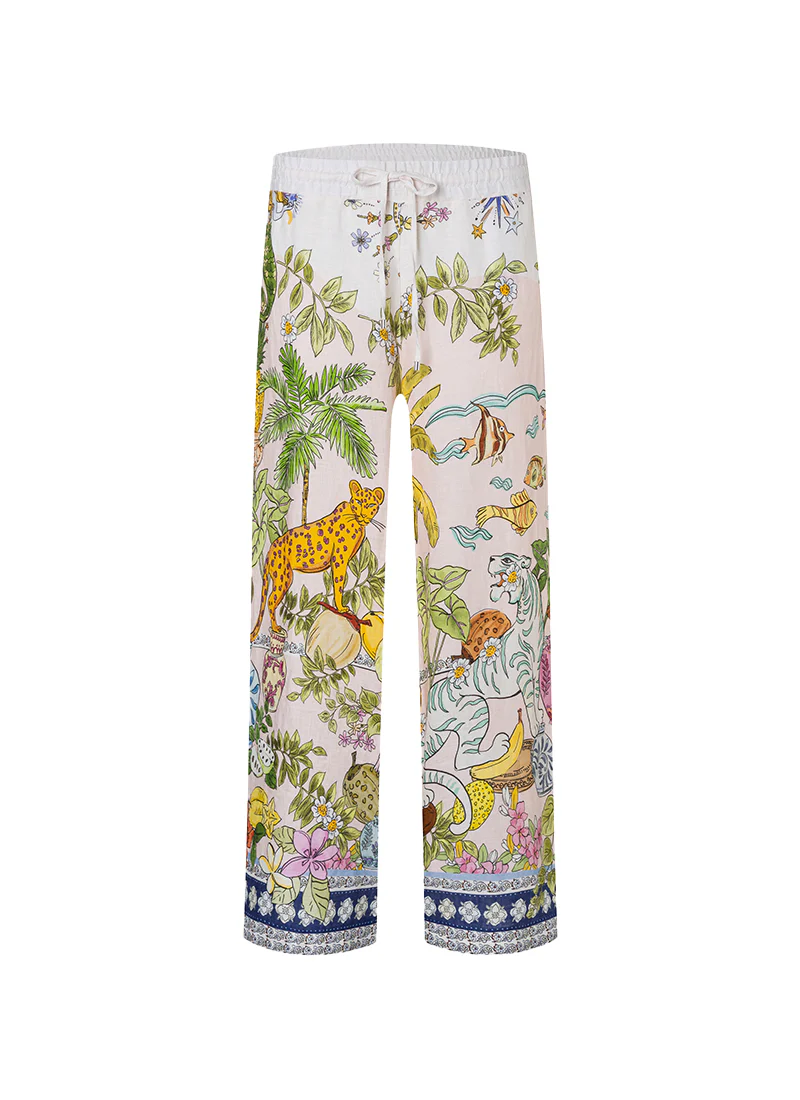 Candice Plain Linen Pants - Image 7