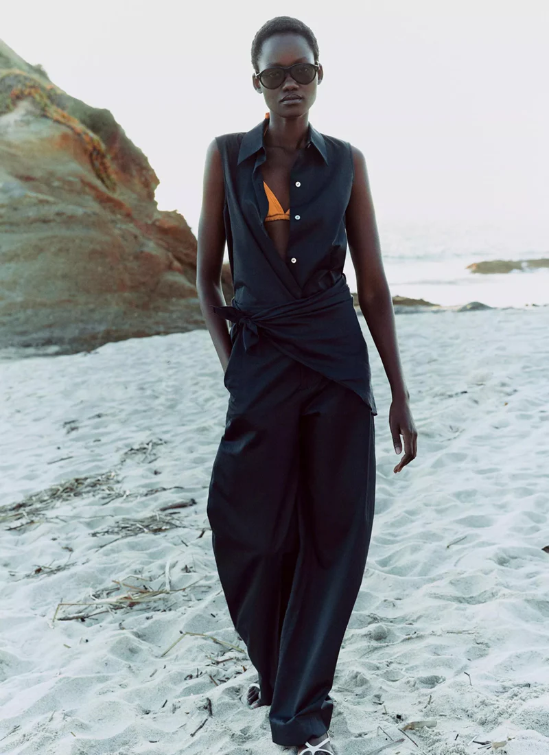 High-Rise Elastic-Waist Trouser - Image 4
