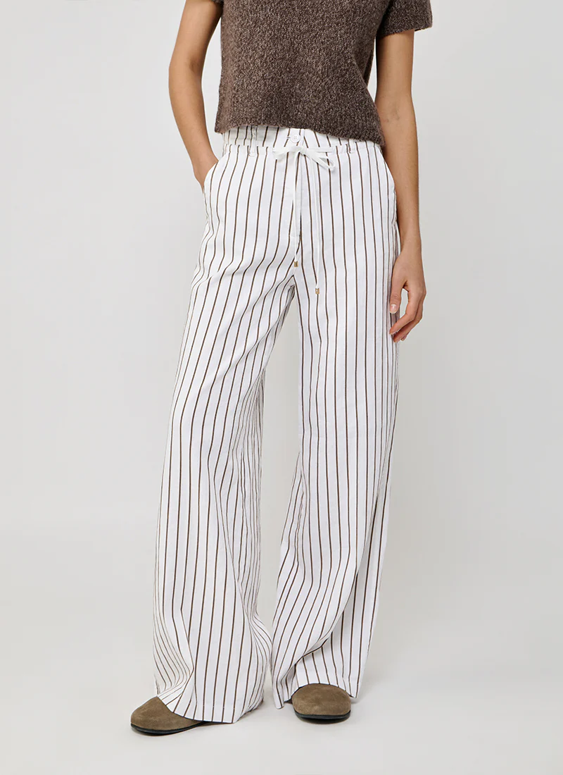 Adrienne Striped Drawstring Pants