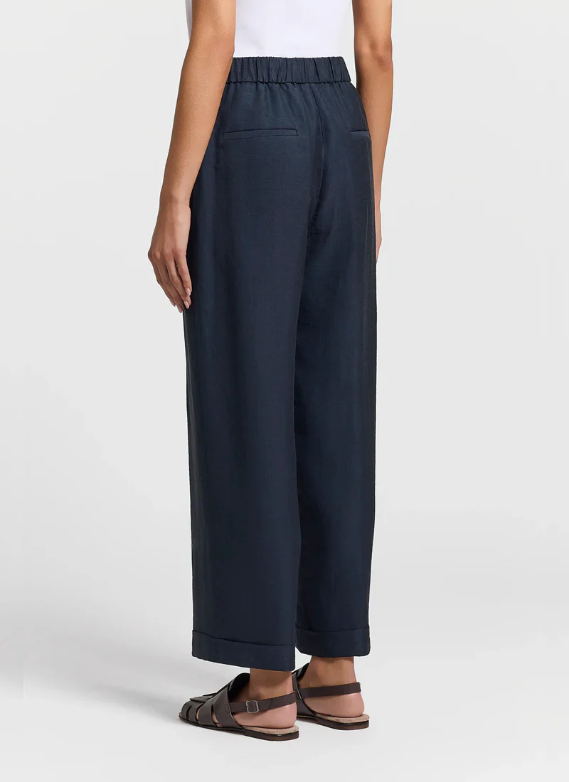 Viscose Linen Twill Trousers - Image 2