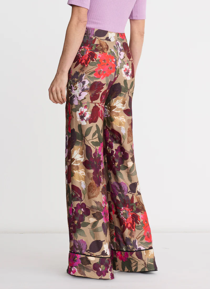Piped Side-Zip Palazzo Pant - Image 2
