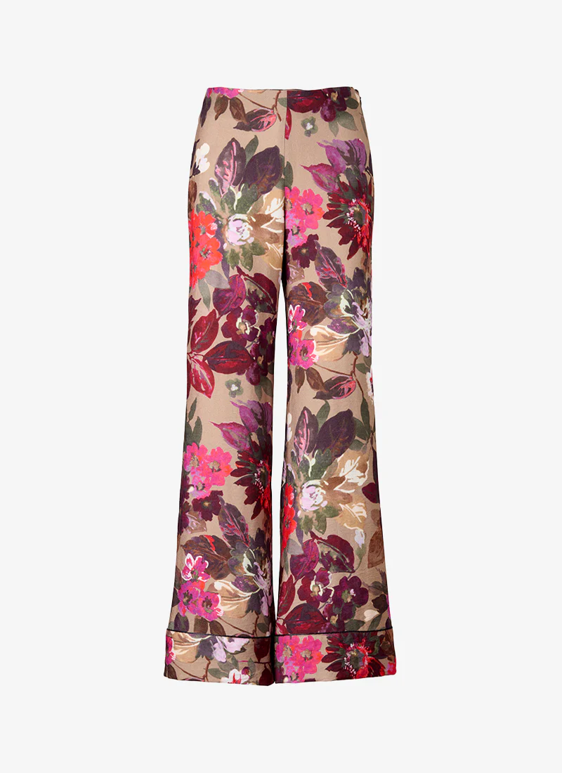 Piped Side-Zip Palazzo Pant - Image 5
