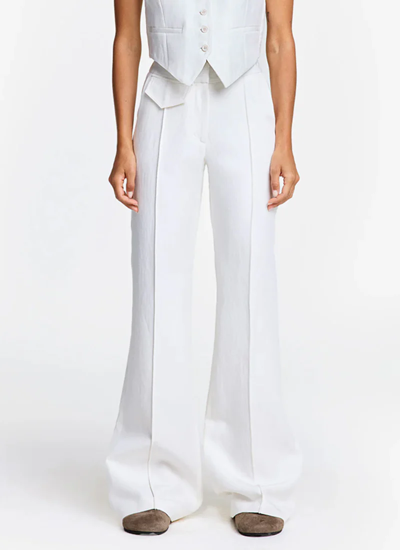 Patch Pocket Pintuck Trouser