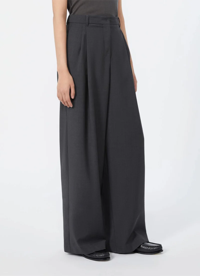 Taro Wool Pleated Trouser