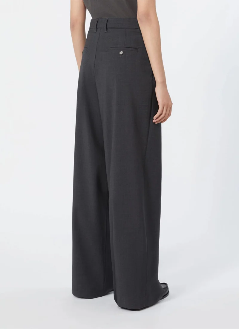 Taro Wool Pleated Trouser - Image 2