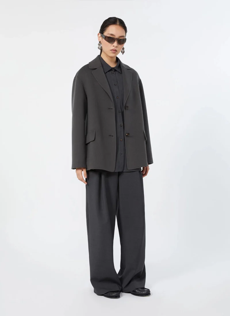 Taro Wool Pleated Trouser - Image 3