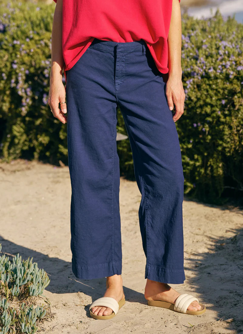 Wexford Wide-Leg Linen Pant