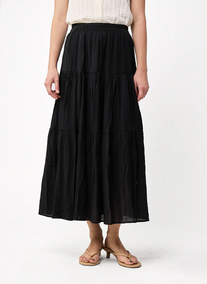 Tiered Maxi Skirt