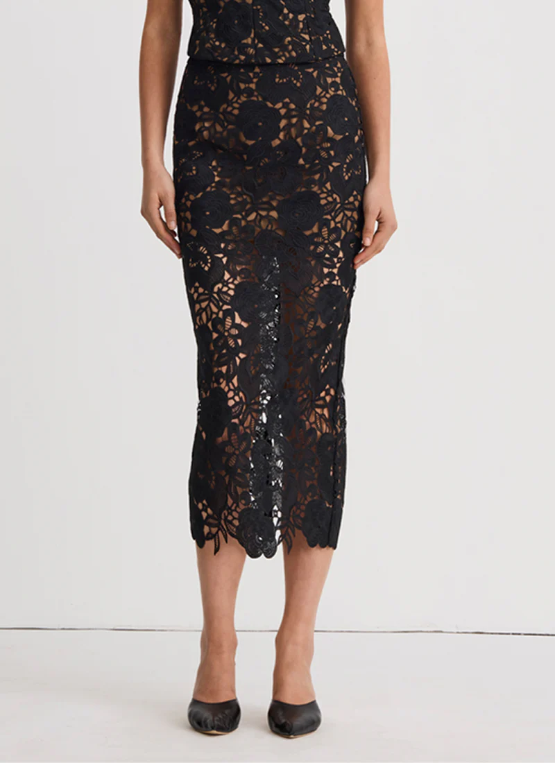 Lace Pencil Skirt