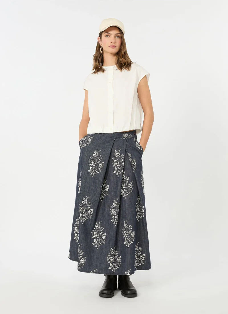 Struzzo Denim Skirt - Image 3