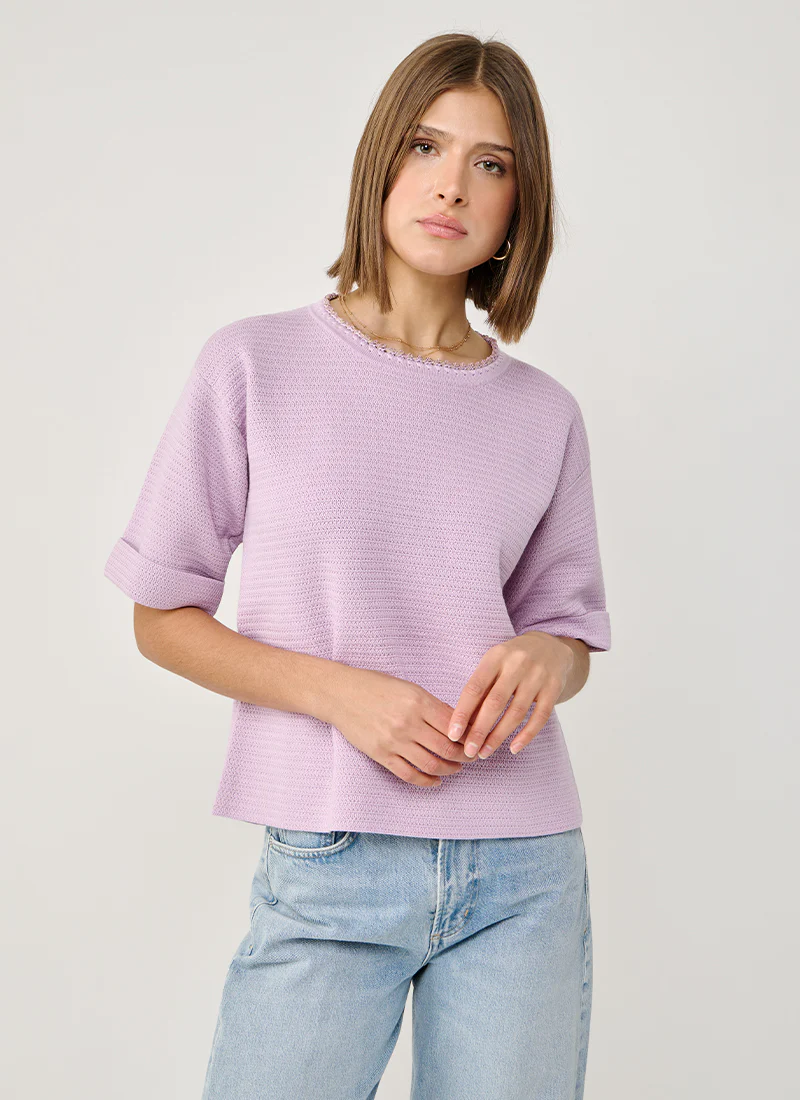 Cotton Wool Basket Weave Knit