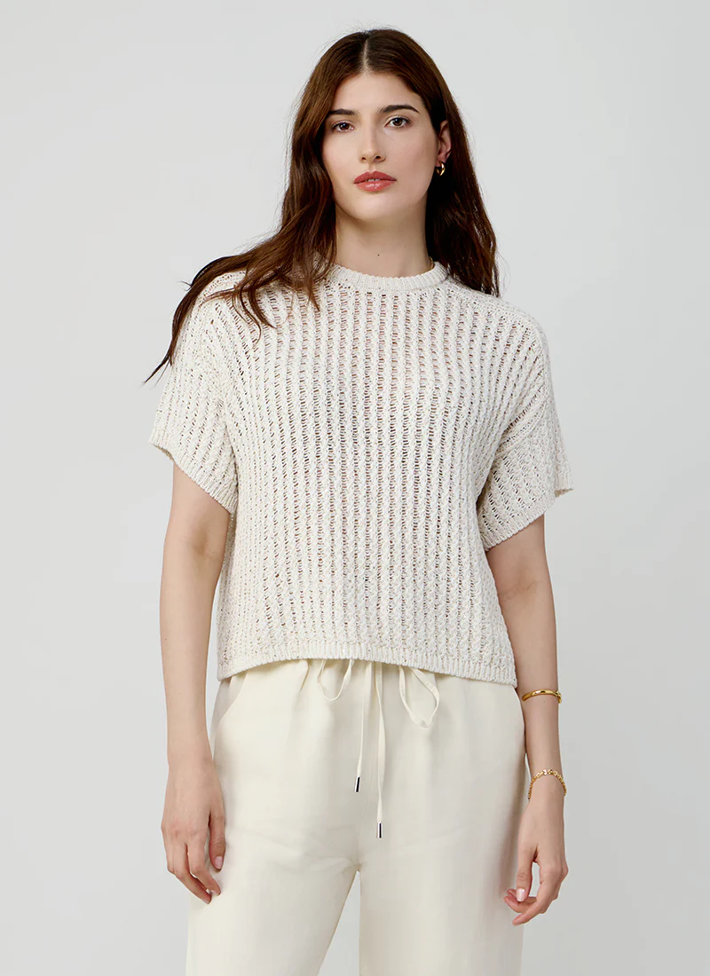Glicine Short Sleeve Knit Top
