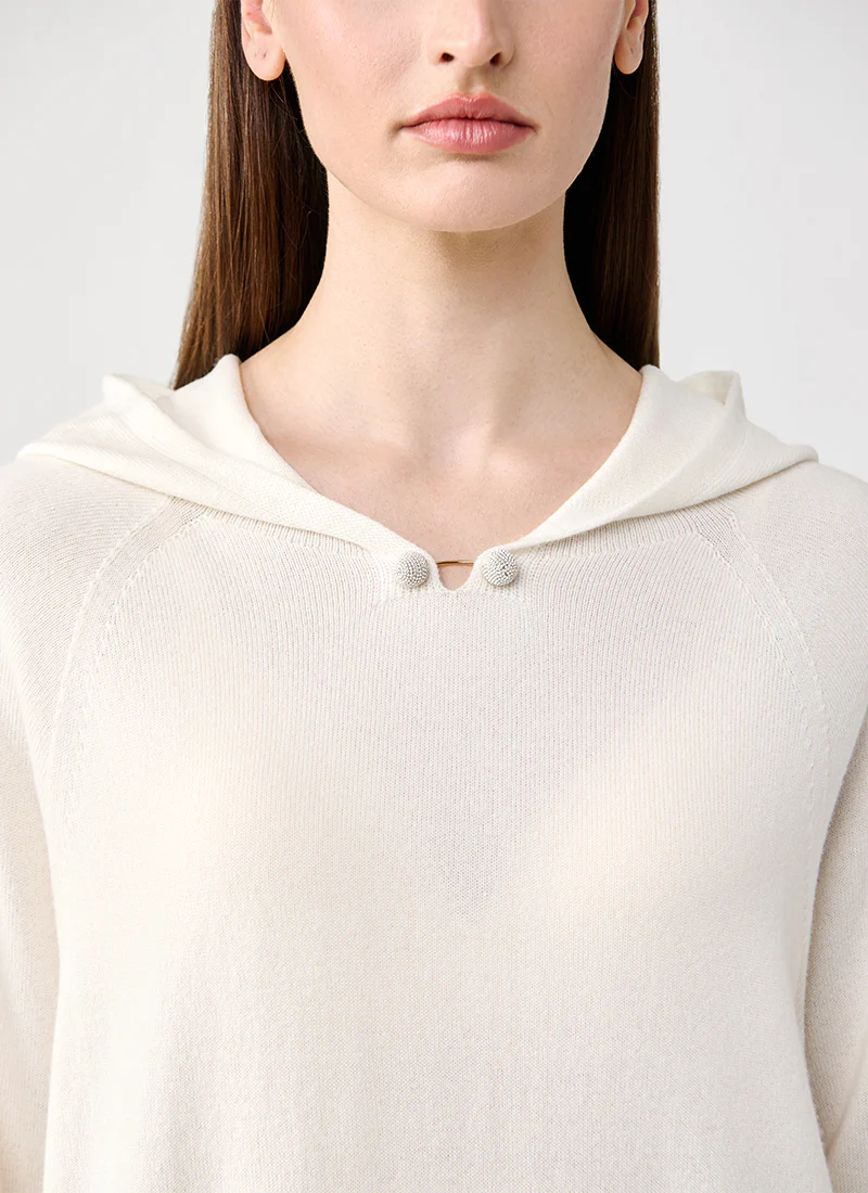 Pierced Hooded Sweater - Image 2