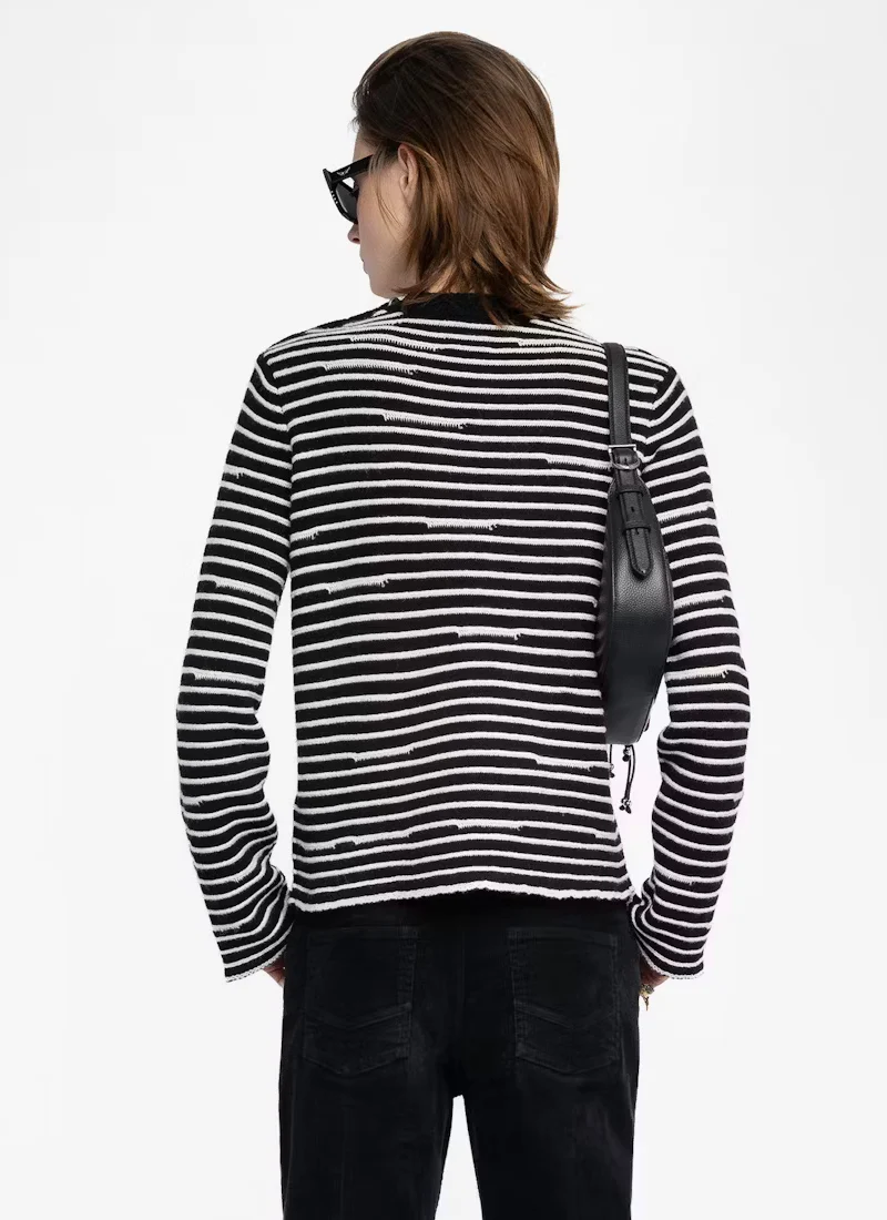 Spiky Long Sleeve Pullover - Image 2