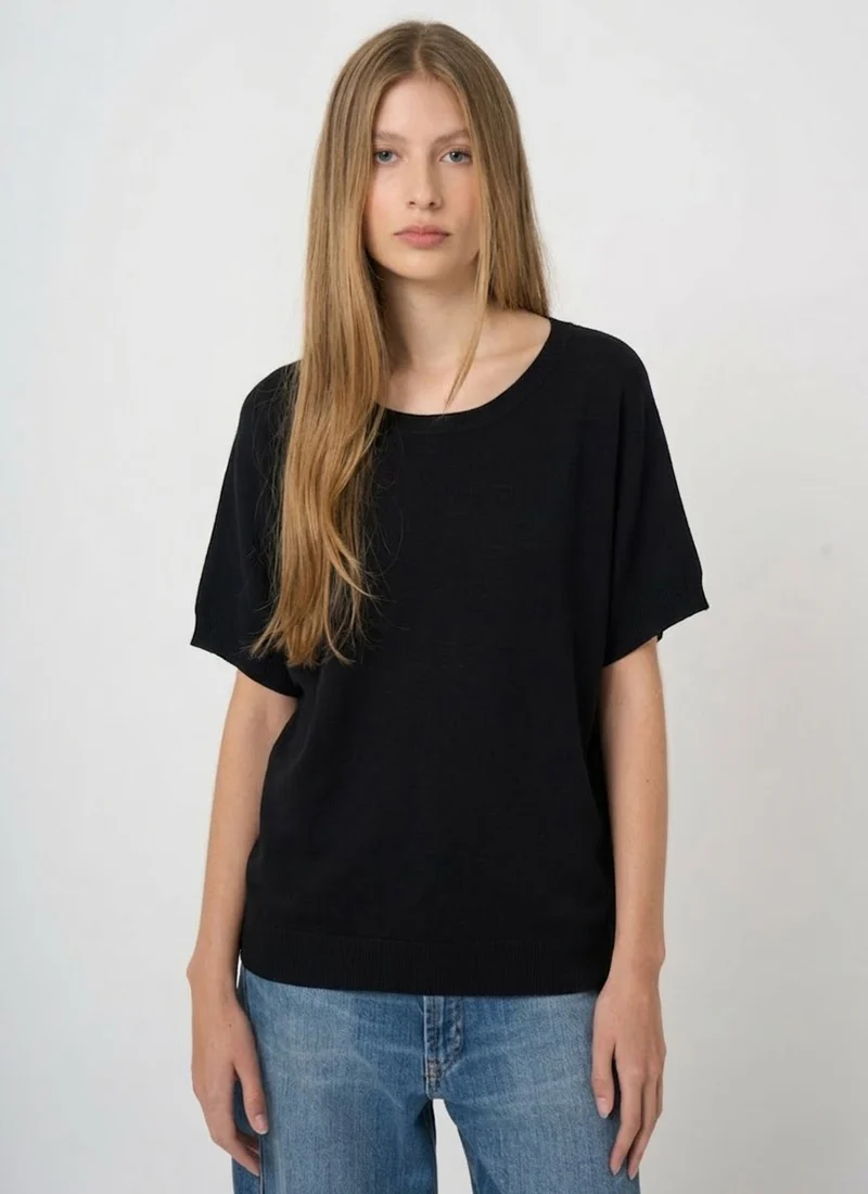 Superfine Cotton Boat-Neck Sweater - Image 3