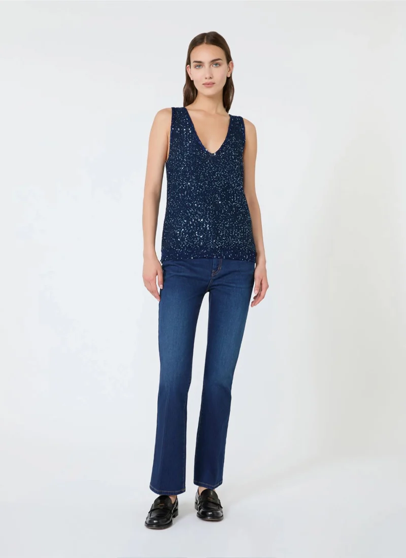 Milord Sequin Knit Tank - Image 4