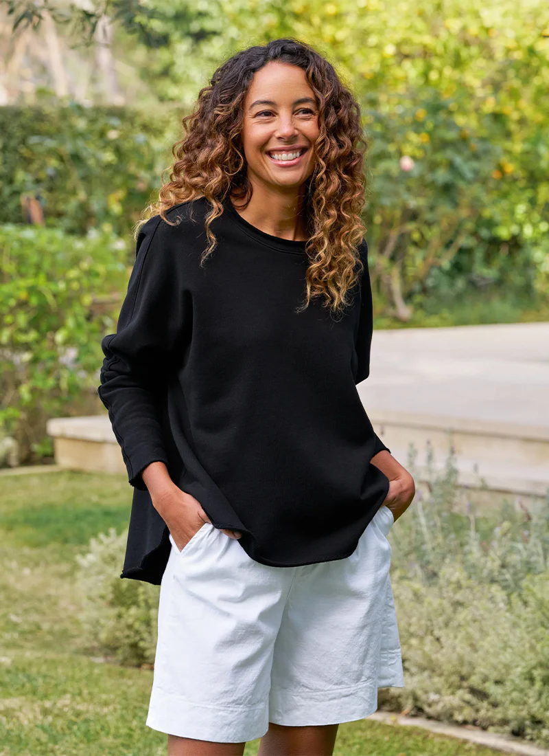 Anna Triple Fleece Long Sleeve Capelet