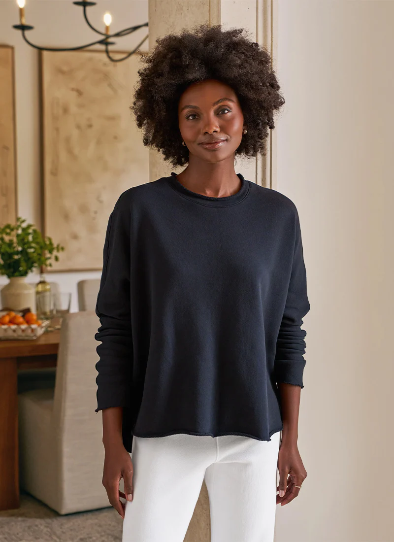 Anna Triple Fleece Long Sleeve Capelet