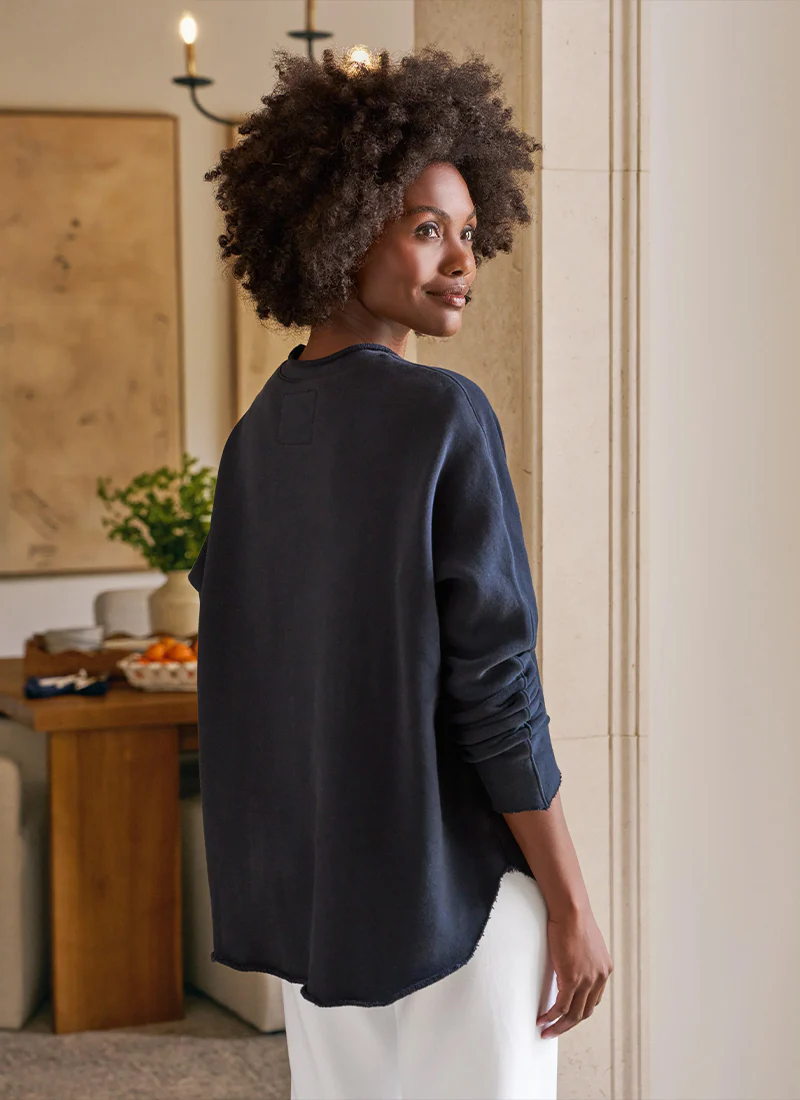 Anna Triple Fleece Long Sleeve Capelet - Image 2