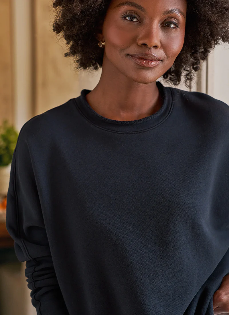 Anna Triple Fleece Long Sleeve Capelet - Image 3