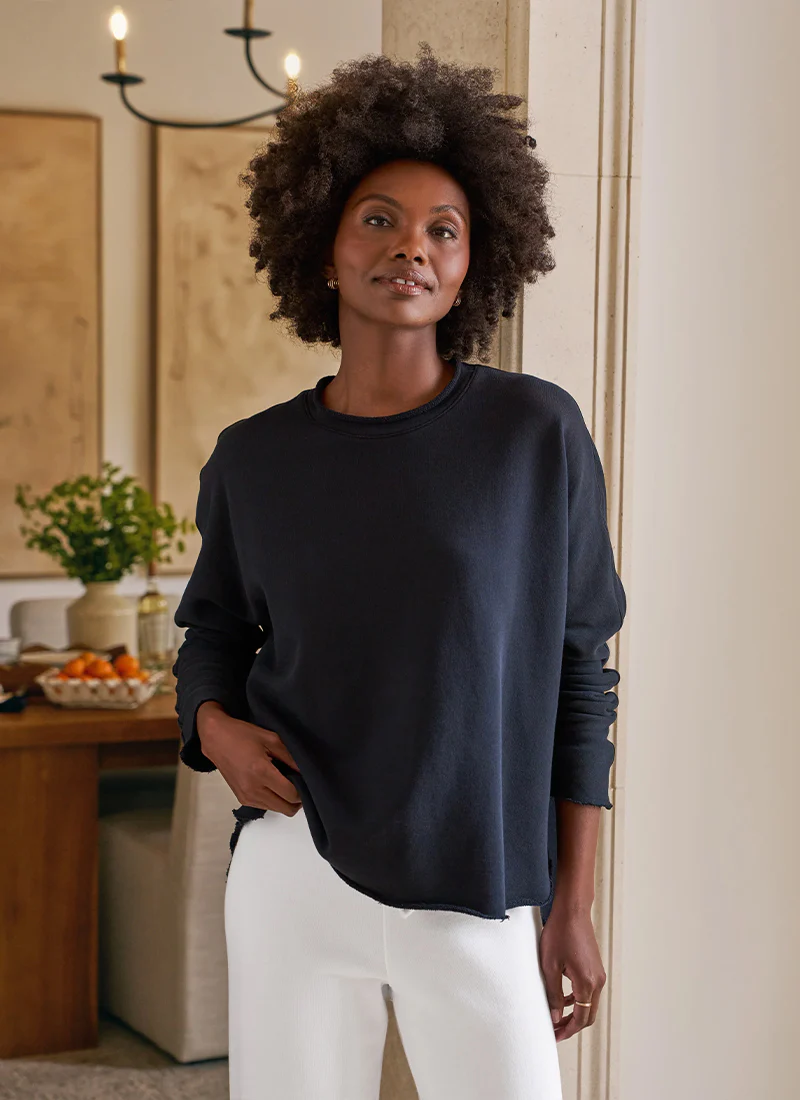 Anna Triple Fleece Long Sleeve Capelet - Image 4