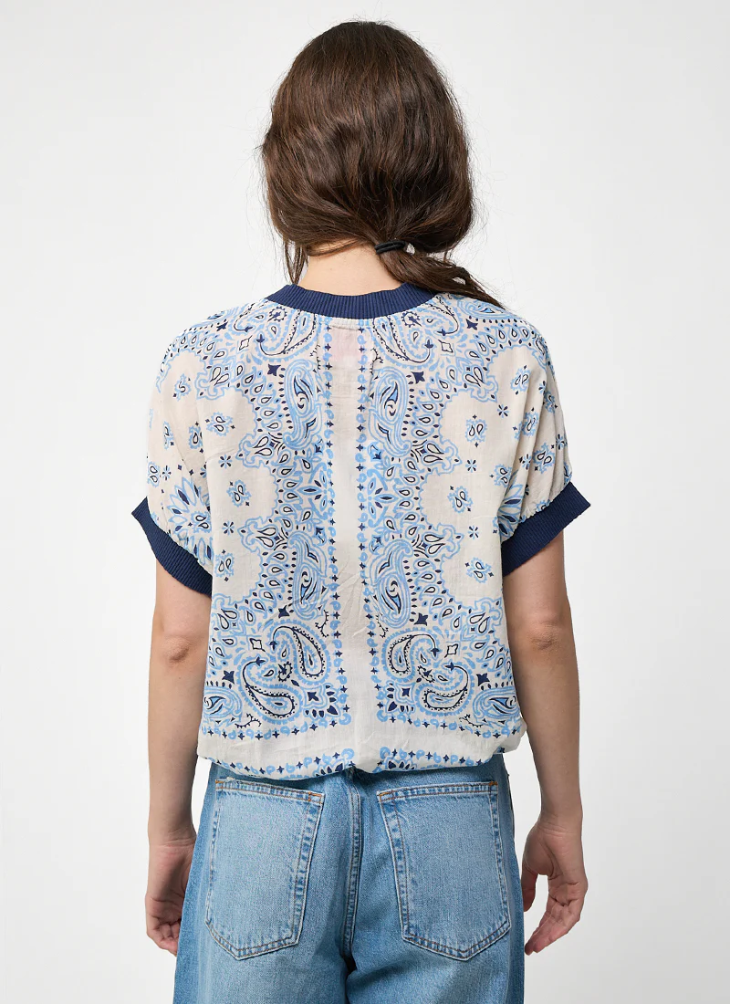 Bandana Print Blouse - Image 2