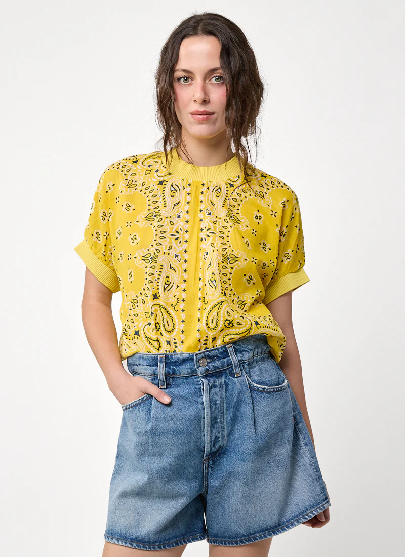 Bandana Print Blouse
