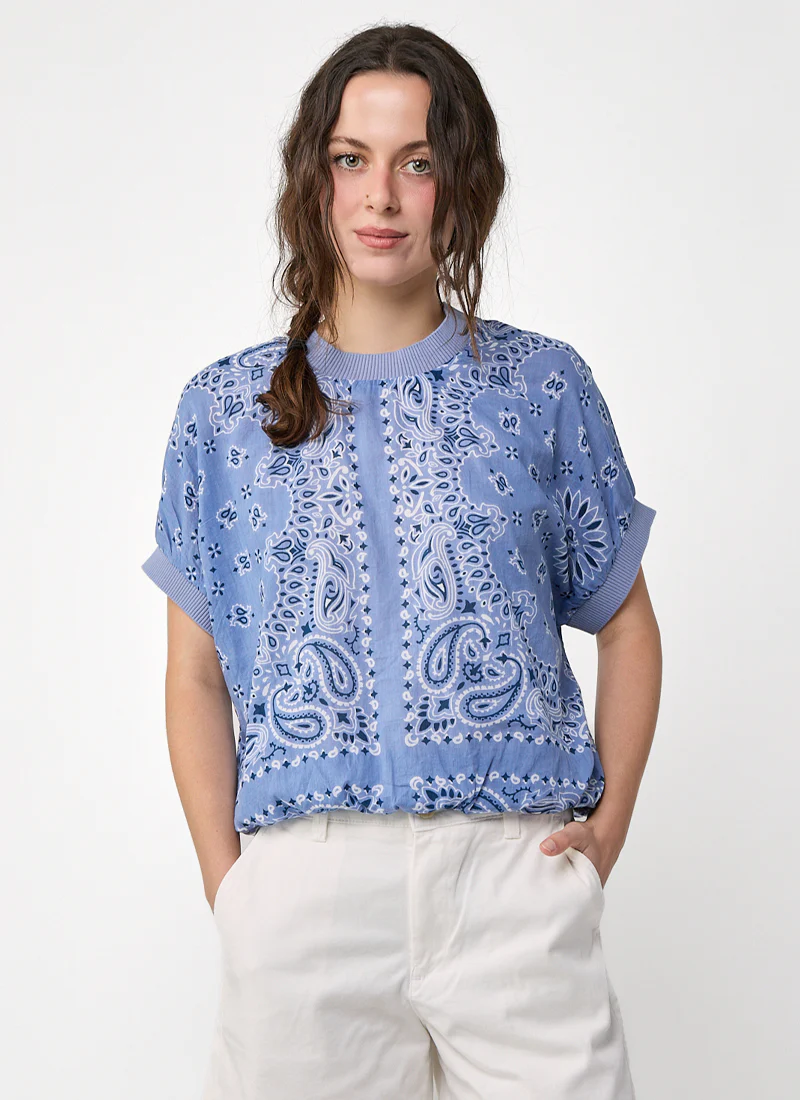 Bandana Print Blouse