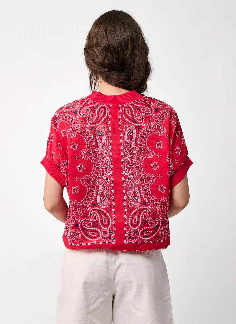 Bandana Print Blouse - Image 2