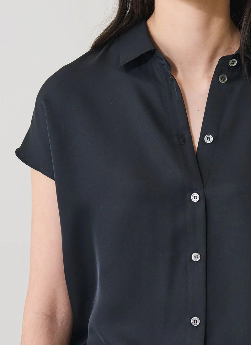 Silk Dolman Sleeve Shirt - Image 2