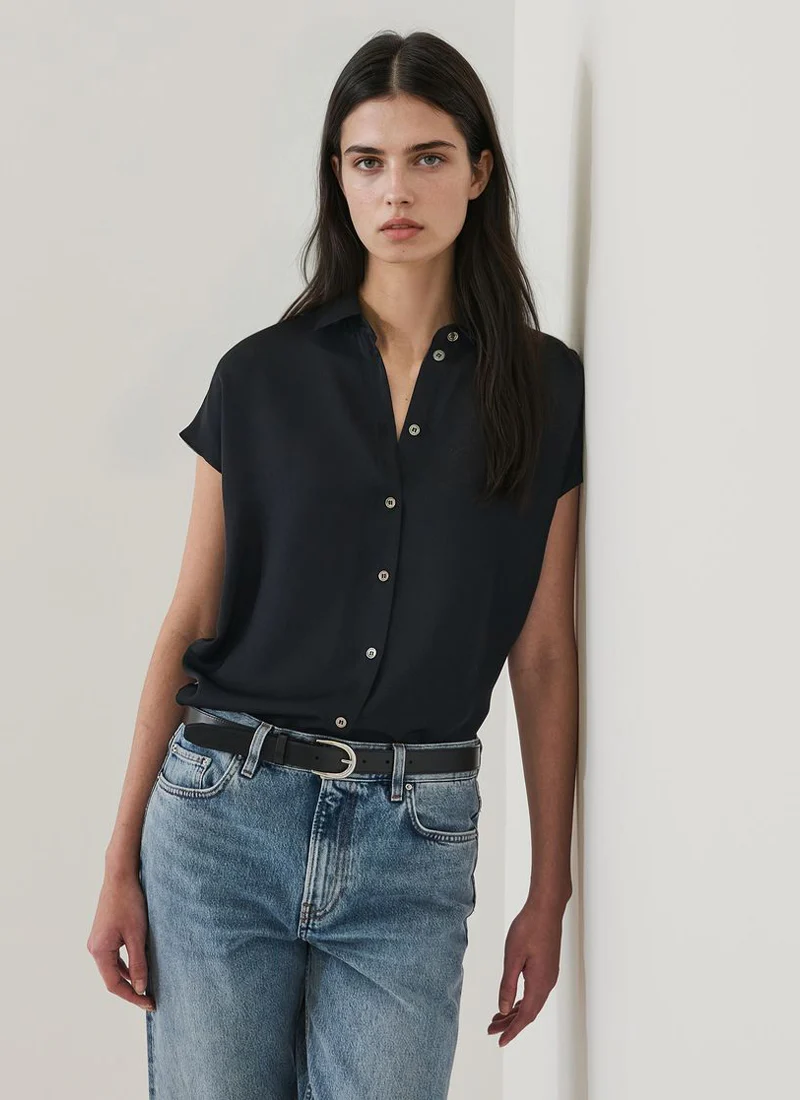 Silk Dolman Sleeve Shirt - Image 3