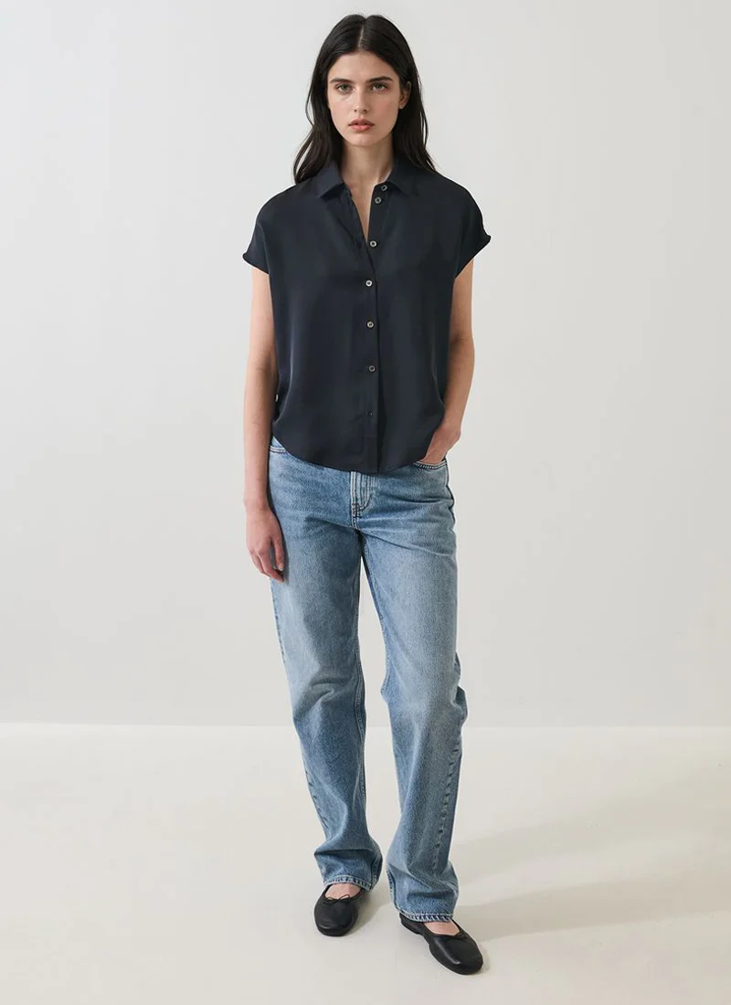 Silk Dolman Sleeve Shirt - Image 4