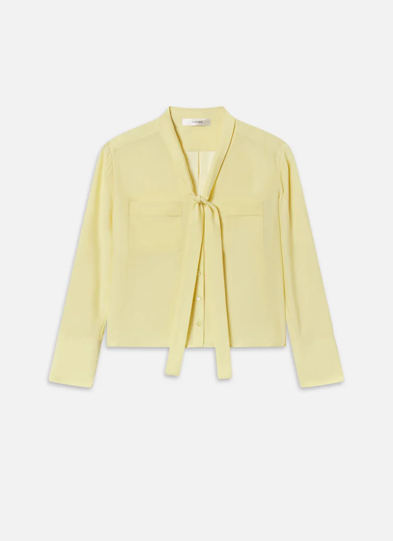 The Silk Modern Tie Blouse - Image 9