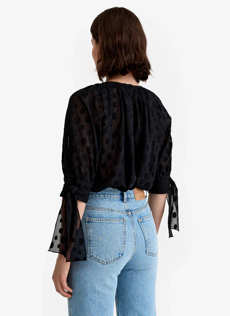 Tie Sleeve Blouse - Image 2