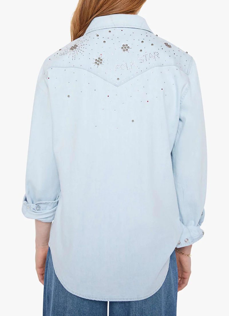 All My Exes Denim Button Up Shirt - Image 2
