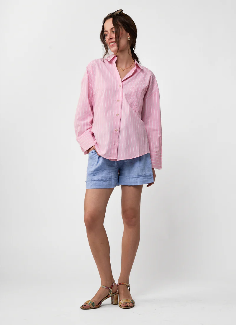 Striped Button Up Shirt - Image 3