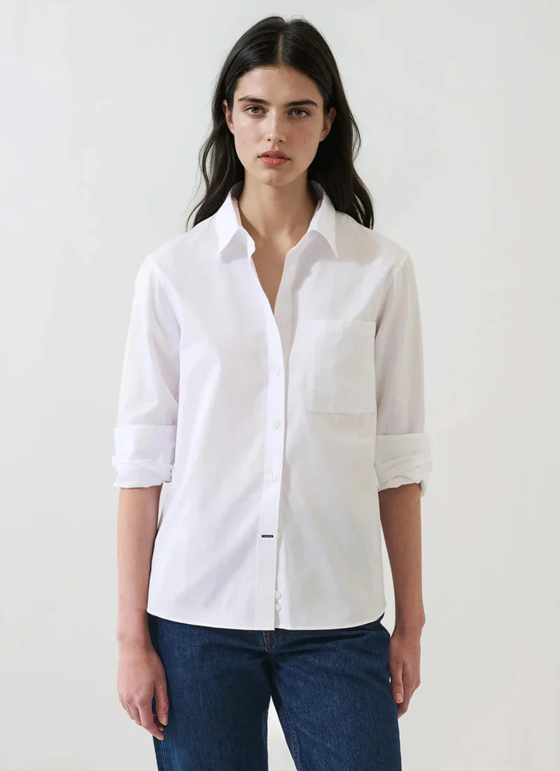 Cotton Boyfriend Pocket Shirt