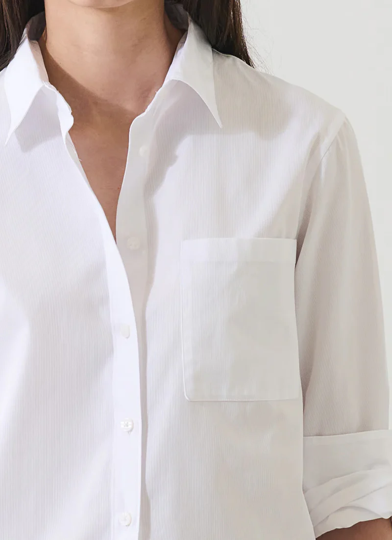 Cotton Boyfriend Pocket Shirt - Image 2