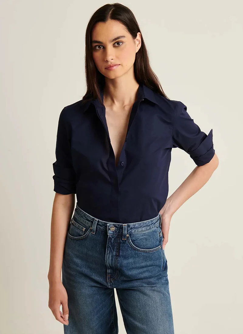 Long Sleeve Cotton Relaxed Shirt