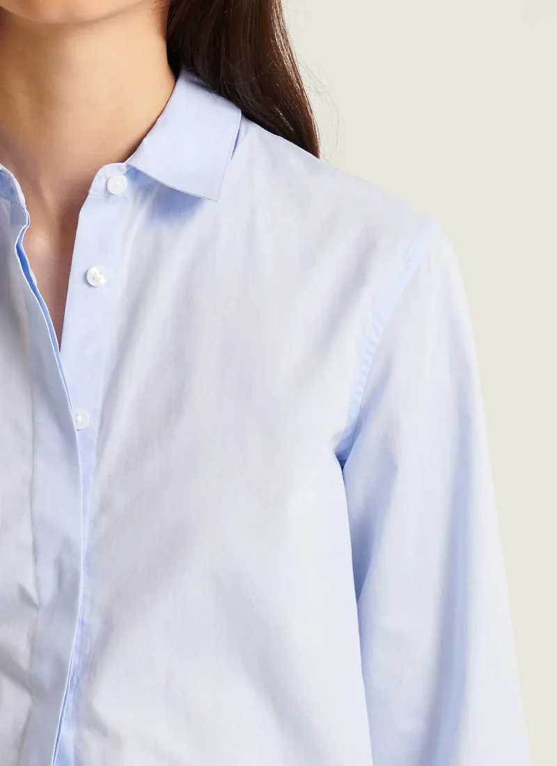 Long Sleeve Cotton Relaxed Shirt - Image 3