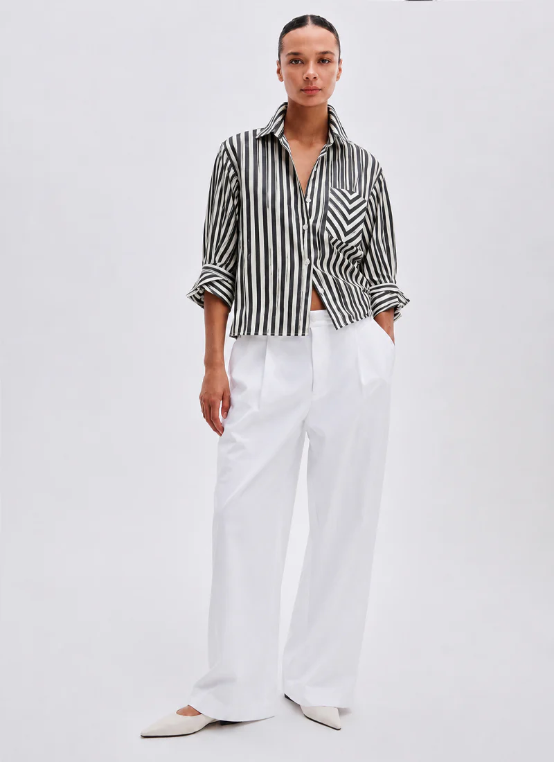 Luca Stripe Poplin Shirt - Image 2