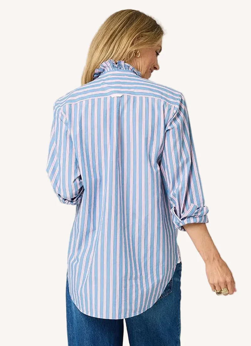 Mia Ruffle Stripe Shirt - Image 2