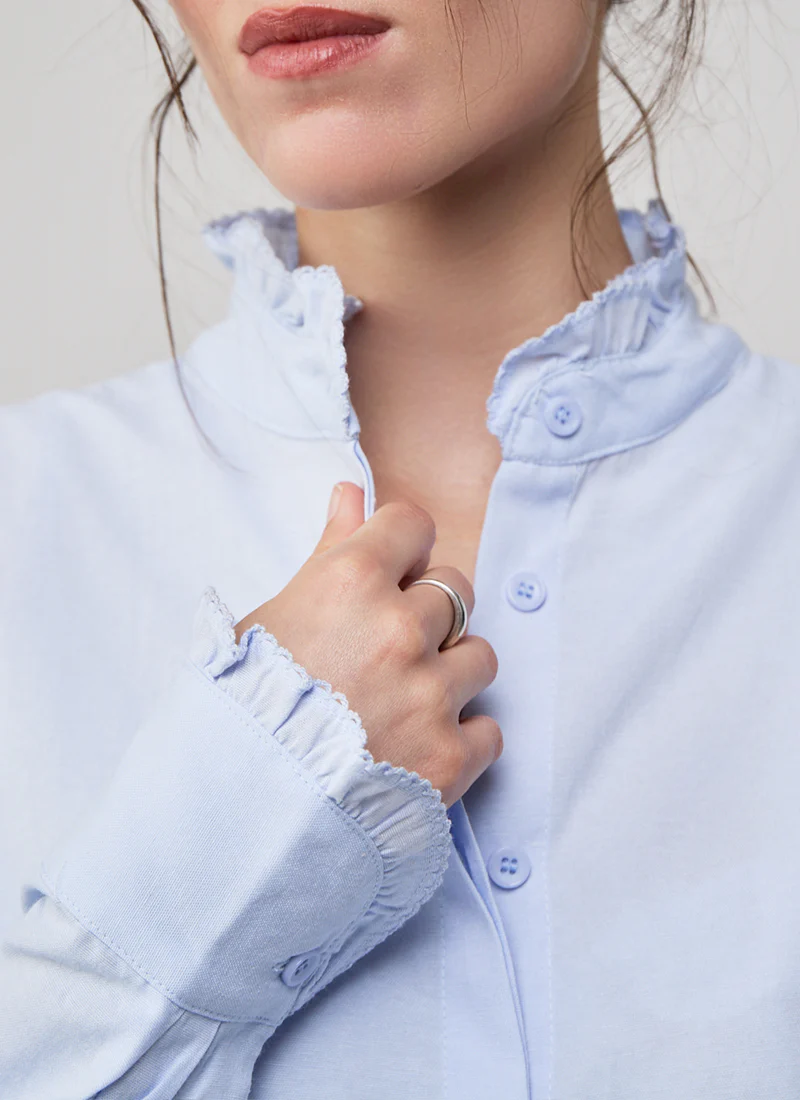 Ruffle Collar Shirt - Image 3