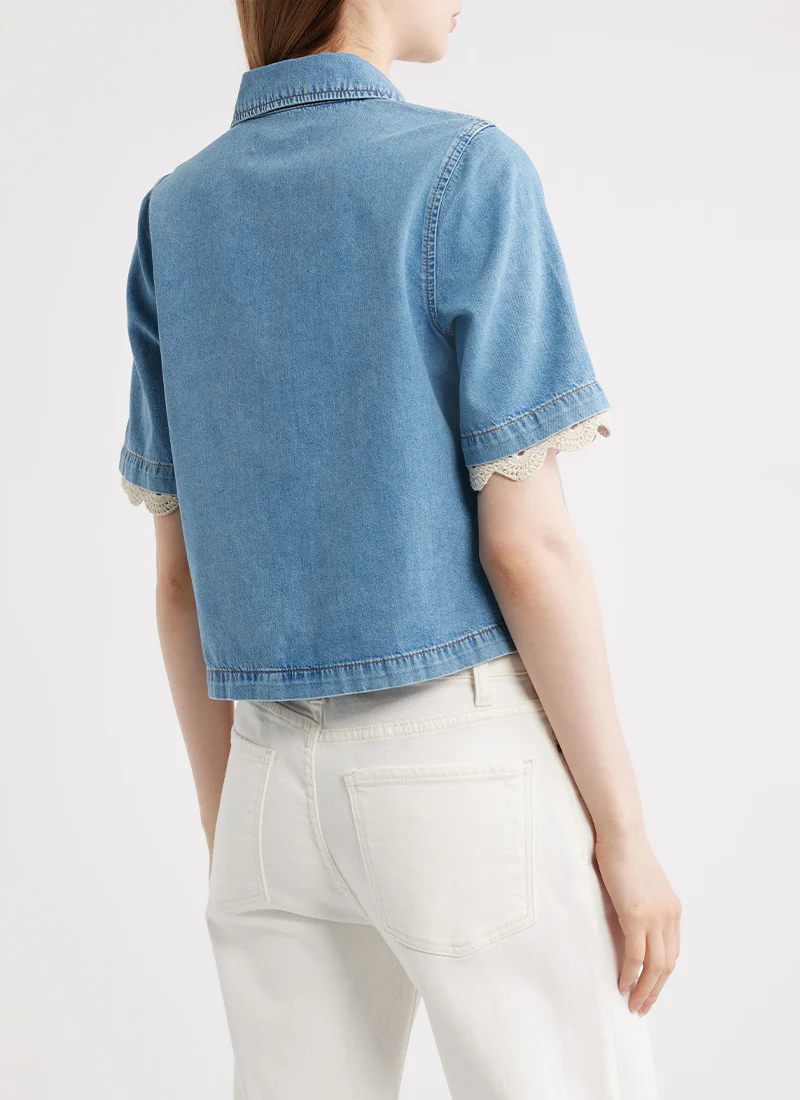The Denim Crochet Top - Image 2