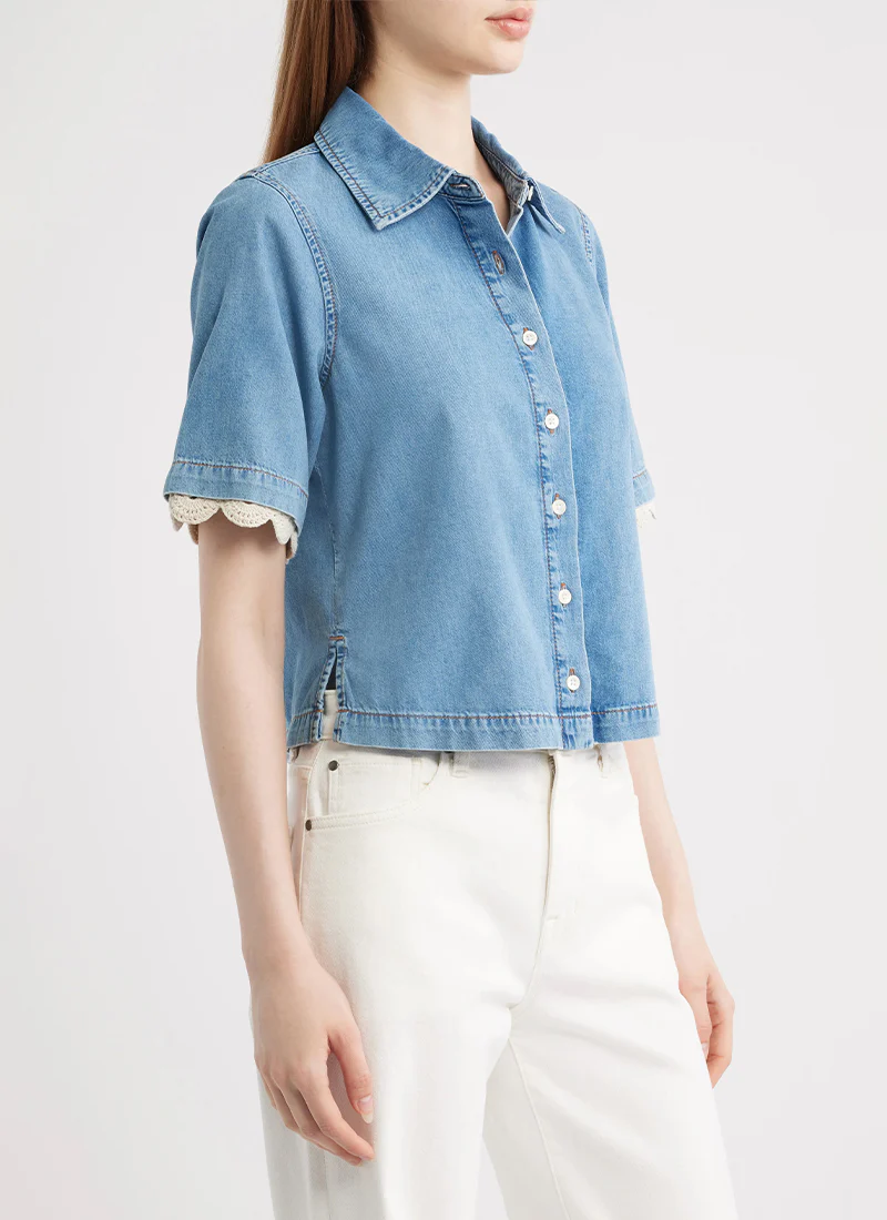 The Denim Crochet Top - Image 3