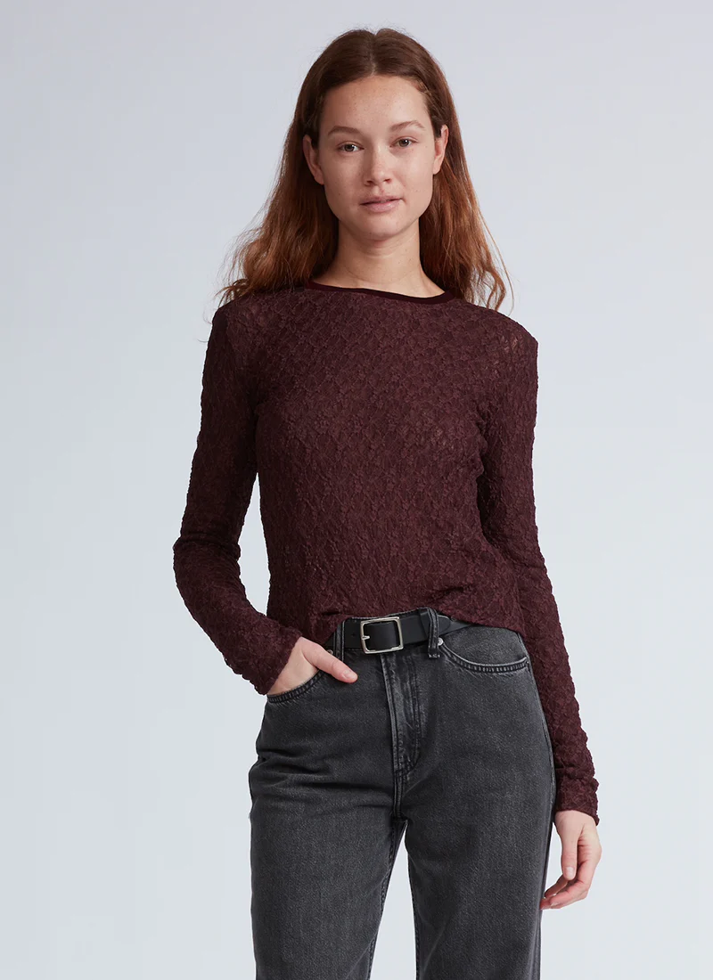 Ellie Lace Long Sleeve Tee