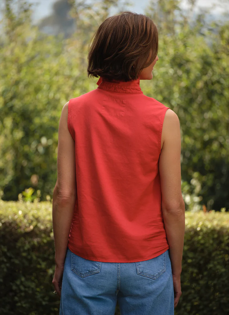 Olivia Denim Popover Tank Top - Image 2