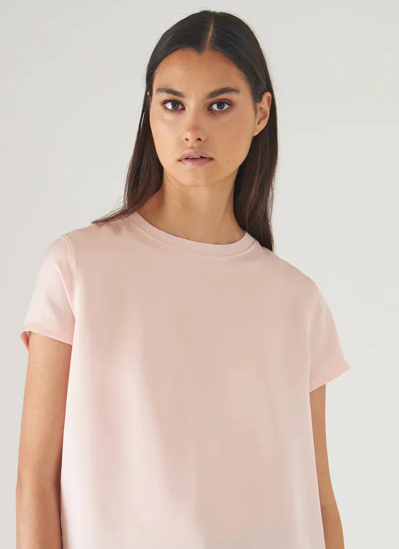 Silk Short Sleeve Crewneck Shirt - Image 2