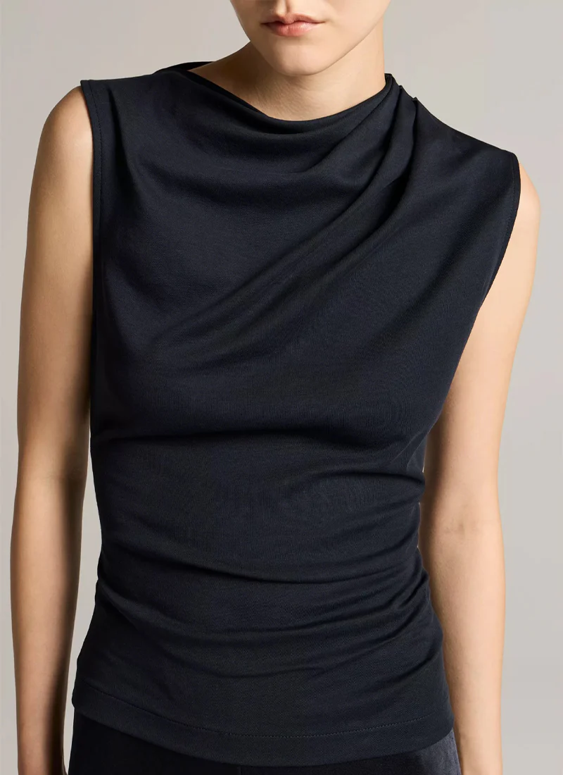 Draped Sleeveless Top - Image 3